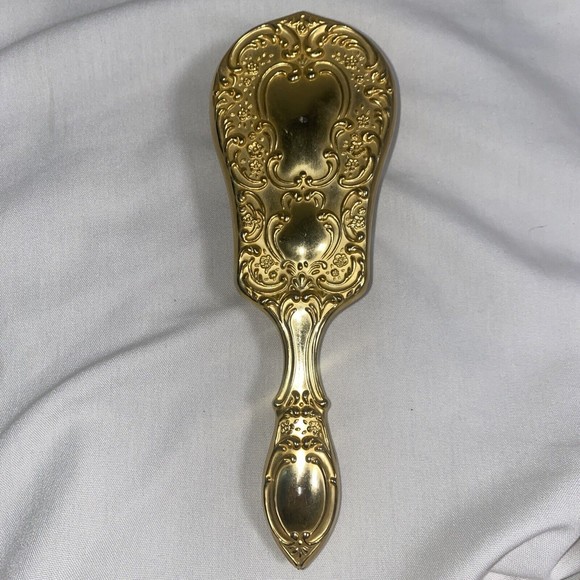 ornate Other - Ornate 11oz Gold Hairbrush Vintage Decorative Victorian Vanity Table Hair Brush